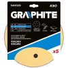 Graphite Csiszolópapír tépőzáras 225mm, K80, 6 lyukakkal az 59G264, 59G265 csiszológéphez, 5db