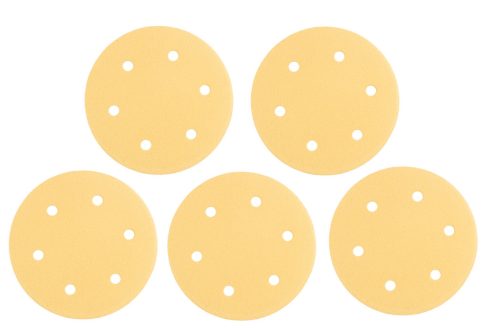 Graphite Csiszolópapír tépőzáras 225mm, K120, 6 lyukakkal, 59G264, 59G265 csiszológéphez, 5db