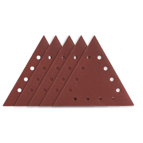 Graphite Csiszolópapír tépőzáras K80, háromszög alakú 12 lyukakkal, 59G264 csiszológéphez, 5db