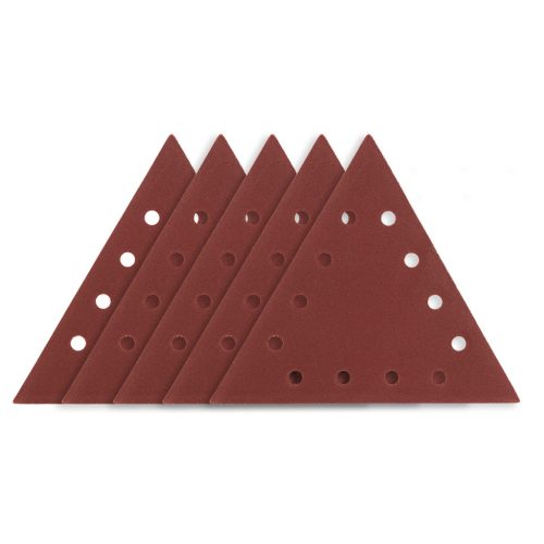 Graphite Csiszolópapír tépőzáras K120, háromszög alakú 12 lyukakkal, 59G264 csiszológéphez, 5db