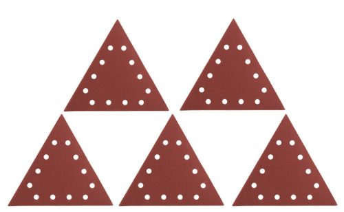 Graphite Csiszolópapír tépőzáras K180, háromszög alakú 12 lyukakkal, 59G264 csiszológéphez, 5db