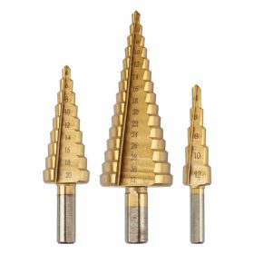   Graphite Lépcsős fúró készlet, HSS-Titán, 4-12mm, 4-20mm, 4-32mm, 3db