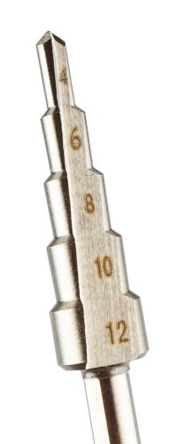 Graphite Lépcsős fúró, HSS, 4-12mm