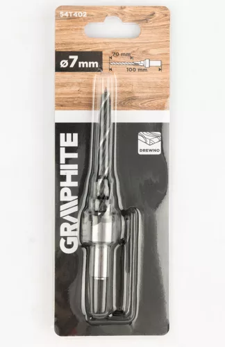 Graphite Fafúró, csavarfej süllyesztővel, konfirmátor csavarhoz, 7/10mm