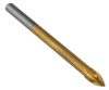 Graphite Univerzális, 4 élű üvegfúró, fa, műanyag, fém kőzetanyagok fúrásához, Titánium bevonat, 4mm
