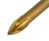Graphite Univerzális, 4 élű üvegfúró, fa, műanyag, fém kőzetanyagok fúrásához, Titánium bevonat, 5mm