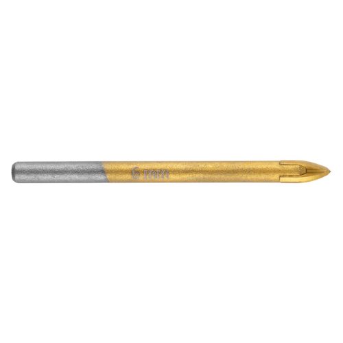 Graphite Univerzális, 4 élű üvegfúró, fa, műanyag, fém kőzetanyagok fúrásához, Titánium bevonat, 6mm
