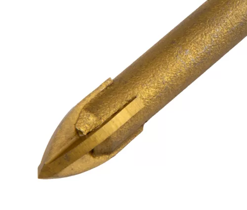 Graphite Univerzális, 4 élű üvegfúró, fa, műanyag, fém kőzetanyagok fúrásához, Titánium bevonat, 6mm