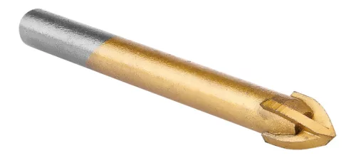 Graphite Univerzális, 4 élű üvegfúró, fa, műanyag, fém kőzetanyagok fúrásához, Titánium bevonat, 7mm