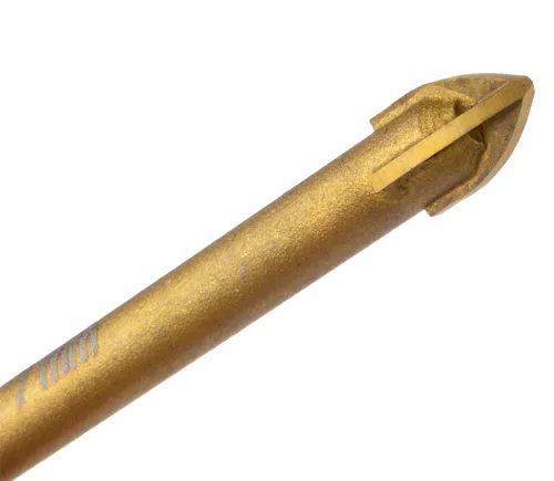 Graphite Univerzális, 4 élű üvegfúró, fa, műanyag, fém kőzetanyagok fúrásához, Titánium bevonat, 7mm