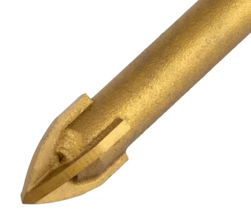 Graphite Univerzális, 4 élű üvegfúró, fa, műanyag, fém kőzetanyagok fúrásához, Titánium bevonat, 8mm