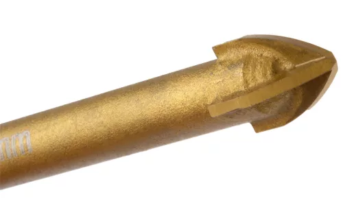 Graphite Univerzális, 4 élű üvegfúró, fa, műanyag, fém kőzetanyagok fúrásához, Titánium bevonat, 10mm