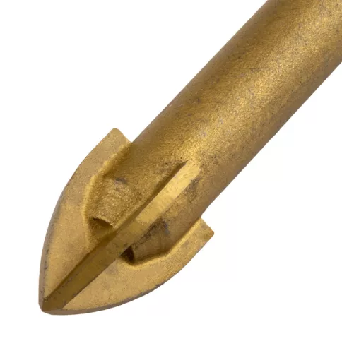 Graphite Univerzális, 4 élű üvegfúró, fa, műanyag, fém kőzetanyagok fúrásához, Titánium bevonat, 12mm