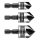 Graphite Süllyesztőfúró készlet, csavarfejekhez, 1/4" hatszög szár, 12, 16, 19mm, 3db