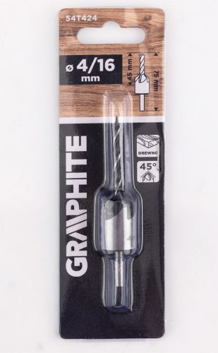 Graphite Süllyesztő és előfúró fához, 4/16mm