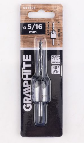 Graphite Süllyesztő és előfúró fához, 5/16mm