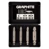Graphite Törtcsavar kihajtó készlet, 2 oldalas, M5-M14, S2 acél, 4db
