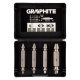 Graphite Törtcsavar kihajtó készlet, 2 oldalas, M5-M14, S2 acél, 4db