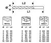 Graphite Fúrókészlet, fém, fa, kőzefúrókkal, hengeres szár, 3,4,5,6,8,10mm méretek, 18db