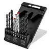 Graphite Fúrókészlet, fém, fa, kőzetfúrókkal, 5, 6, 8mm, 9db