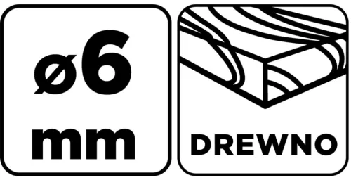 Graphite Fafúró, hosszú, 6x230mm