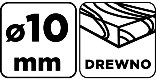 Graphite Fafúró, hosszú, 10x230mm