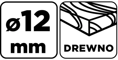 Graphite Fafúró, hosszú, 12x230mm