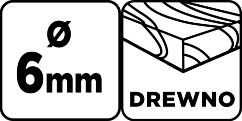 Graphite Fafúró hosszú, 6x400mm