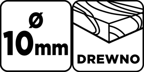 Graphite Fafúró hosszú, 10x400mm