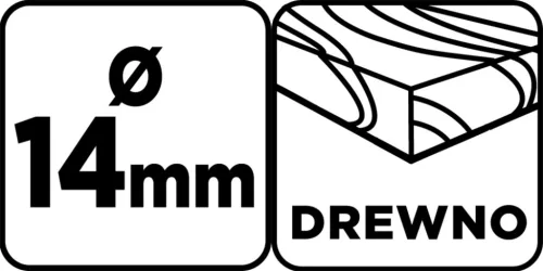 Graphite Fafúró hosszú, 14x400mm