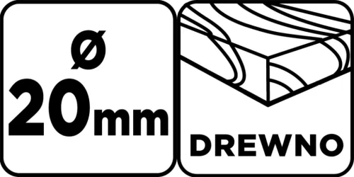 Graphite Fafúró hosszú, 20x400mm