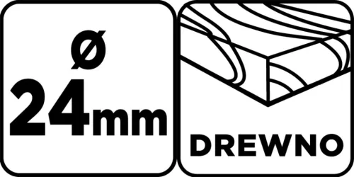 Graphite Fafúró hosszú, 24x400mm