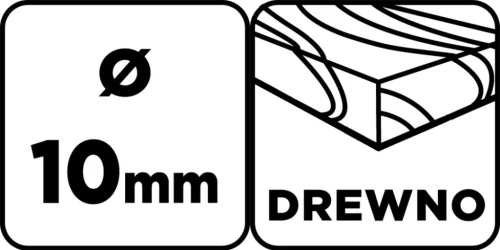 Graphite Fafúró, hosszú, 10x250mm