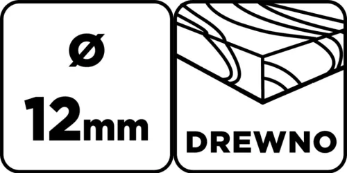 Graphite Fafúró, hosszú, 12x250mm