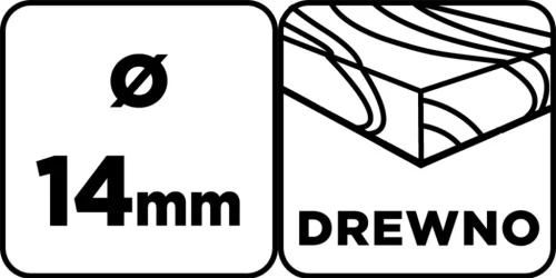 Graphite Fafúró, hosszú, 14x250mm