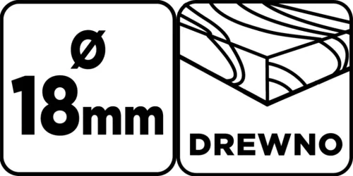 Graphite Fafúró, hosszú, 18x250mm