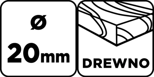 Graphite Fafúró, hosszú, 20x250mm