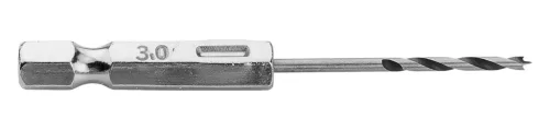 Graphite Fafúró 1/4" hatszög szárral, 3mm