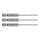 Graphite Csigafúró, 1/4" hatszög szárral, HSS DIN338, 2mm, 3db
