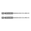 Graphite Csigafúró, 1/4" hatszög szárral, HSS DIN338, 3.2mm, 2db