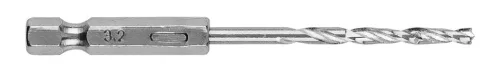Graphite Csigafúró, 1/4" hatszög szárral, HSS DIN338, 3.2mm, 2db