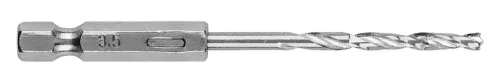 Graphite Csigafúró, 1/4" hatszög szárral, HSS DIN338, 3.5mm, 2db