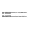 Graphite Csigafúró, 1/4" hatszög szárral, HSS DIN338, 4mm, 2db