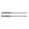 Graphite Csigafúró, 1/4" hatszög szárral, HSS DIN338, 4.5mm, 2db