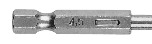 Graphite Csigafúró, 1/4" hatszög szárral, HSS DIN338, 4.5mm, 2db