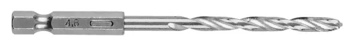 Graphite Csigafúró, 1/4" hatszög szárral, HSS DIN338, 4.8mm, 2db