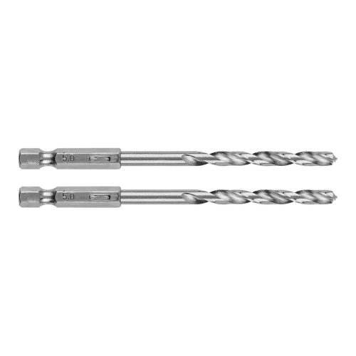 Graphite Csigafúró, 1/4" hatszög szárral, HSS DIN338, 5mm, 2db