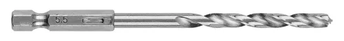Graphite Csigafúró, 1/4" hatszög szárral, HSS DIN338, 5.5mm, 2db