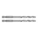 Graphite Csigafúró, 1/4" hatszög szárral, HSS DIN338, 6mm, 2db