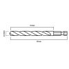 Graphite Csigafúró, 1/4" hatszög szárral, HSS DIN338, 13mm
